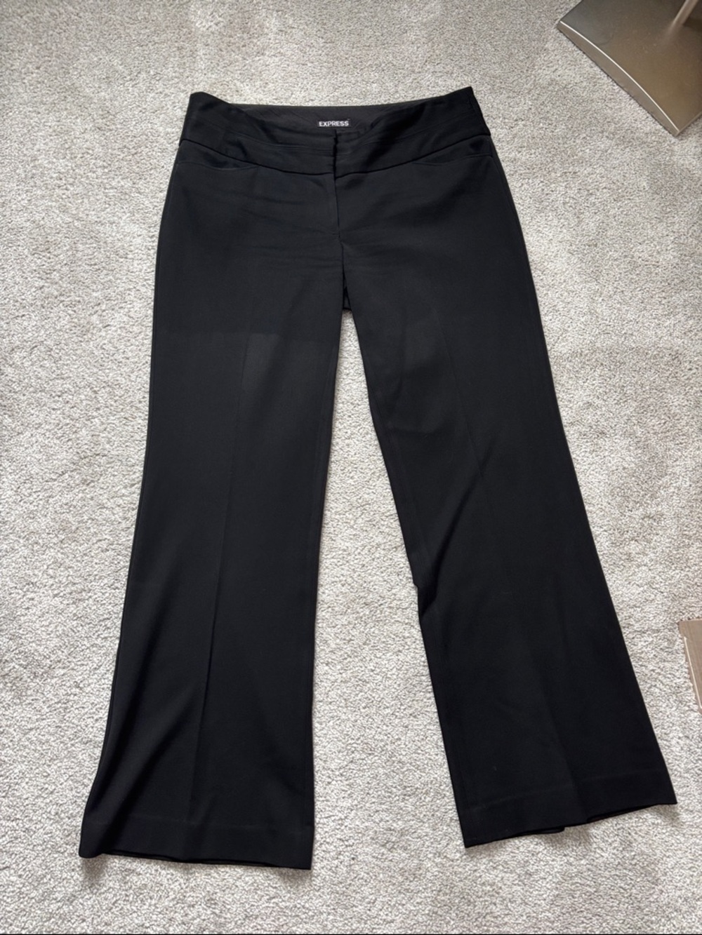 Express Black Boot Cut Editor Pants